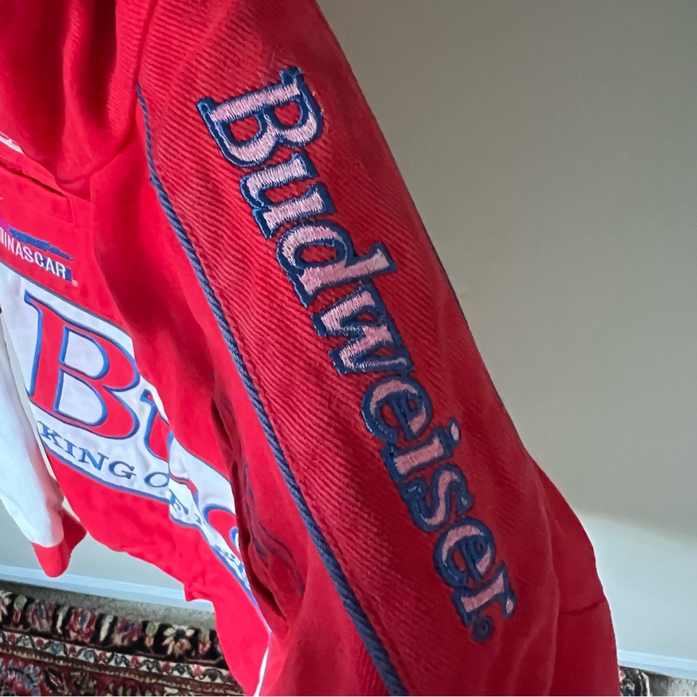 Vintage Budweiser Racing Jacket 90s NASCAR - Picture 10 of 13